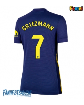 Atletico Madrid Antoine Griezmann #7 Tricou Fotbal Replică 2025-26 Femei Deplasare